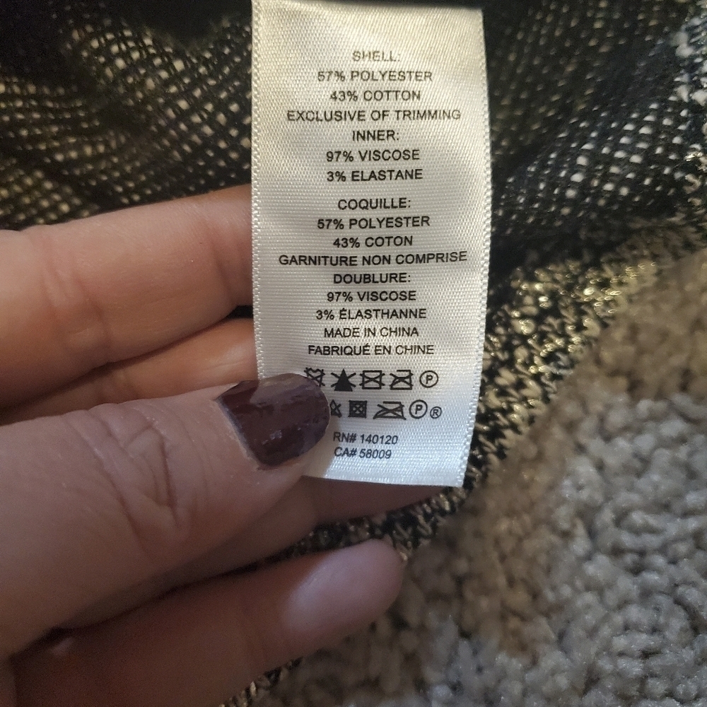 Stella and Dot Metallic Waterfall Zip Up Moto Style Blazer - Picture 10 of 11